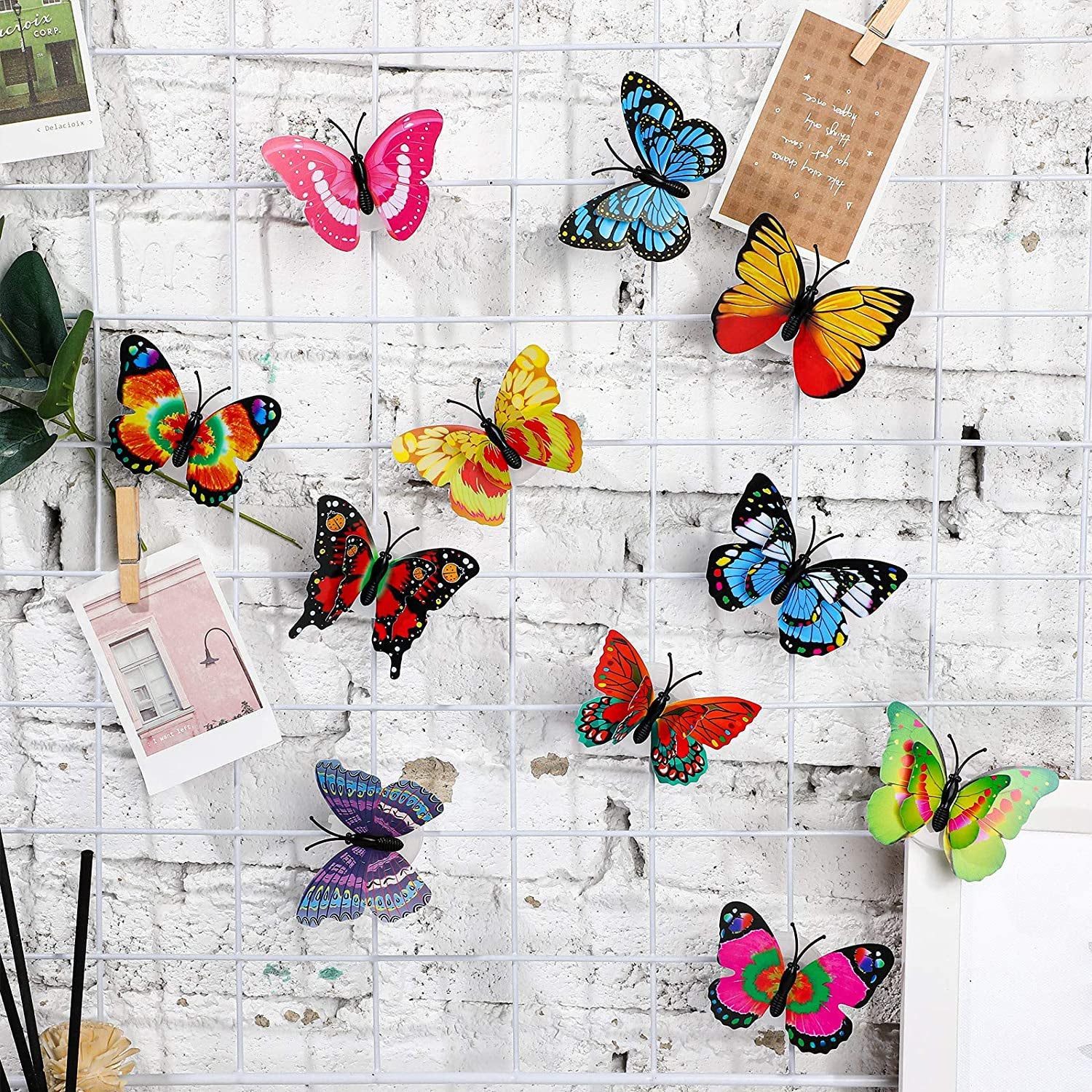 6278 The Butterfly 3d Night Lamp Comes With 3d Illusion Design Suitable For Drawing Room Lobby. Wukusy