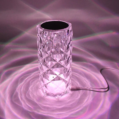 Crystal Led Touch Table Lamp With Remote Control Wukusy