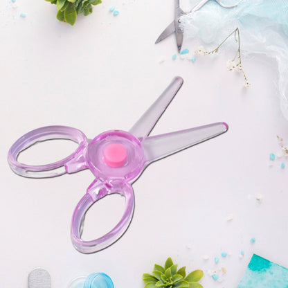 Plastic Child-safe Scissor (1 Pc  Mix Color) Wukusy