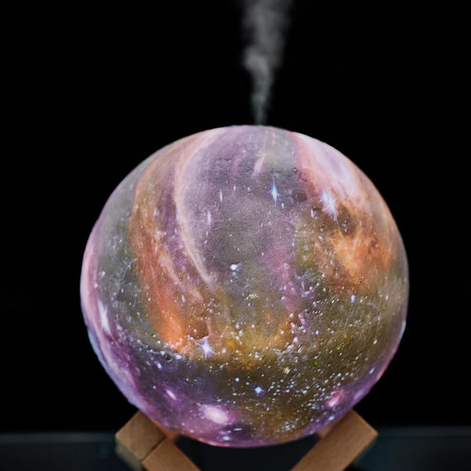 3d 2 In 1 Led Printed Moon Lamp  Aroma Diffuser (1 Pc) Wukusy