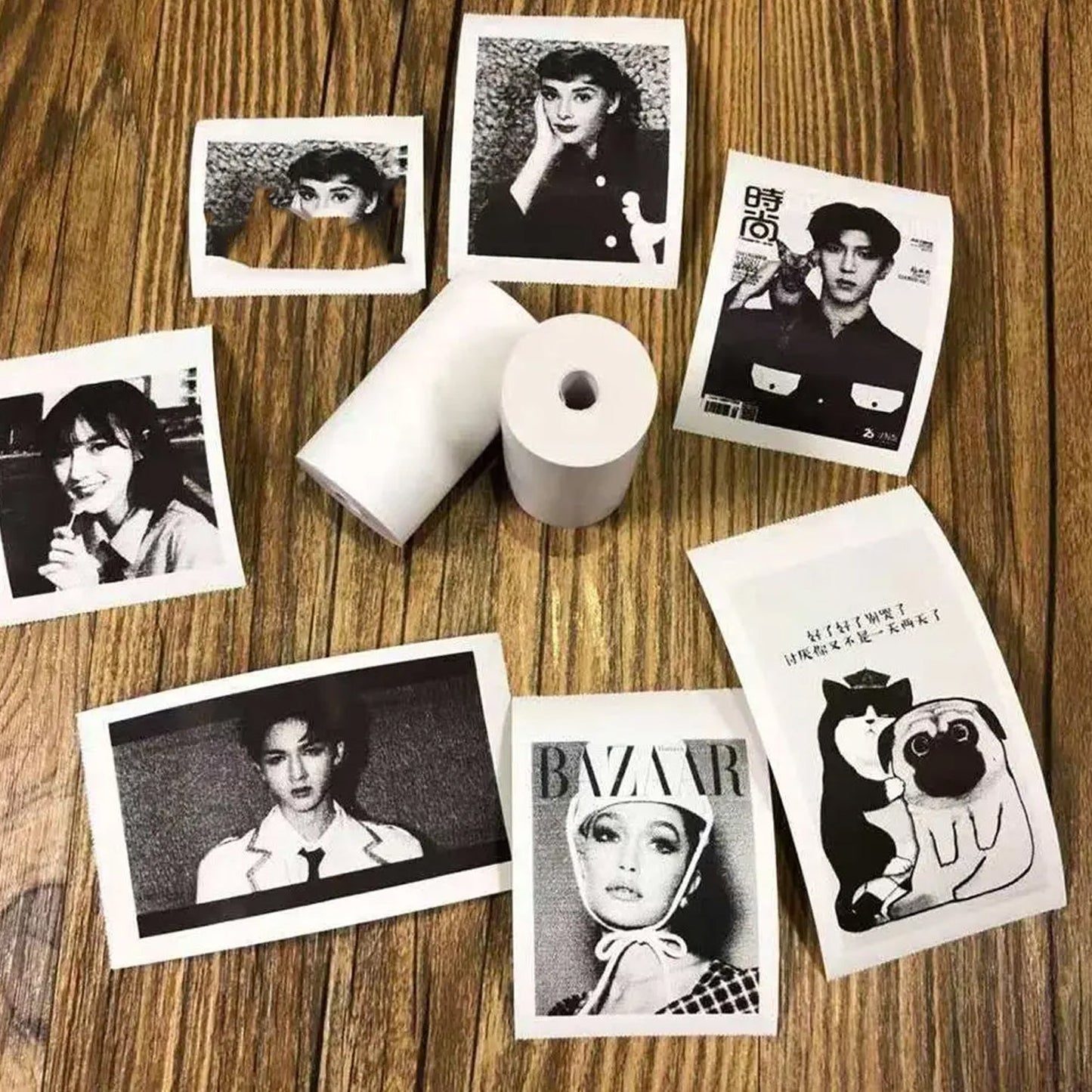 8839 Small Thermal Printer Paper Printing Paper Roll Aging Resistant Fast Color Rendering Portable Clear Printing For Travel (1 Pc  Printing Paper Roll ) Wukusy