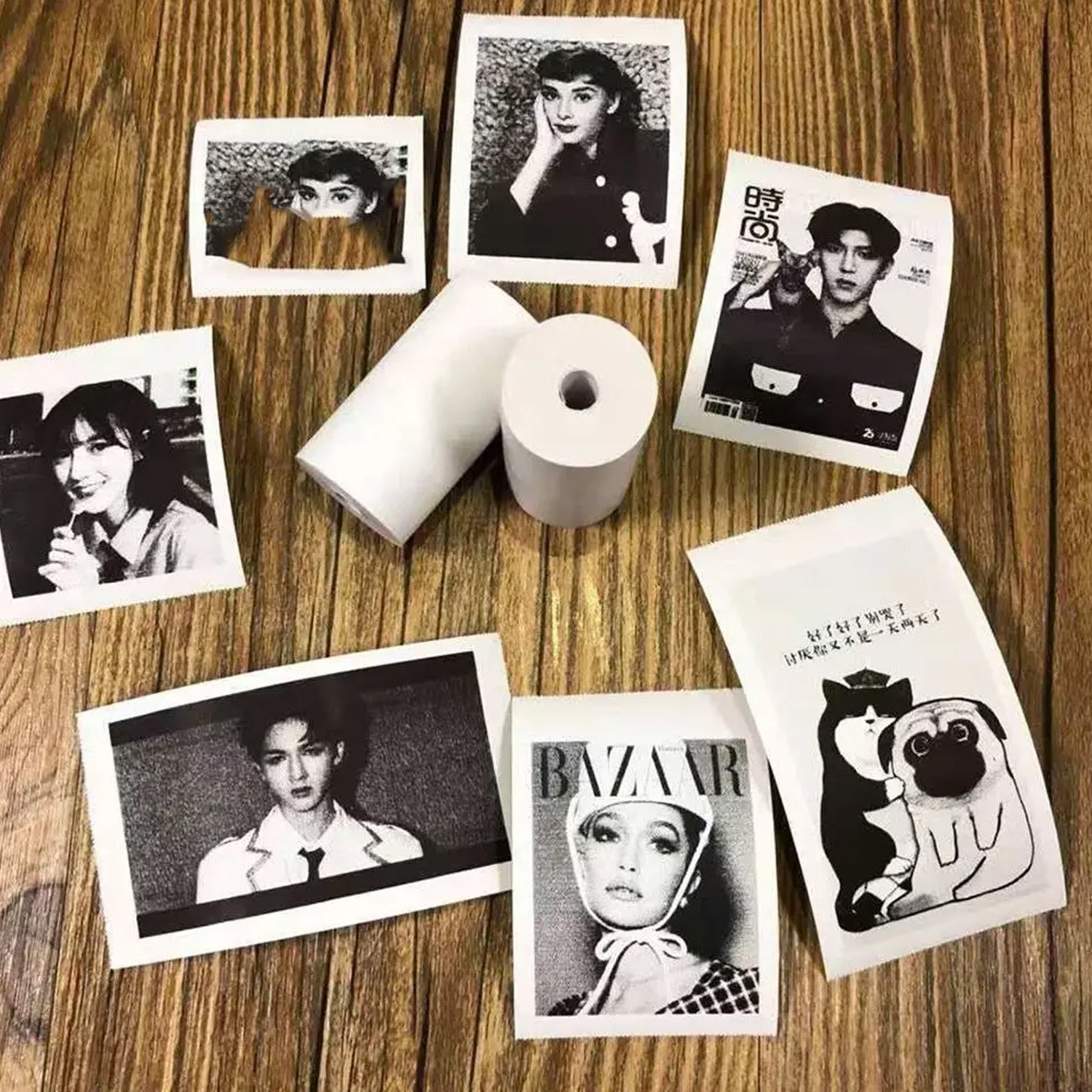 8839 Small Thermal Printer Paper Printing Paper Roll Aging Resistant Fast Color Rendering Portable Clear Printing For Travel (1 Pc  Printing Paper Roll ) Wukusy