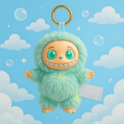 Mint Green Plush Toy Cartoon Keychain With Hook Colorful Animal Mint Green (1 Pc) Wukusy