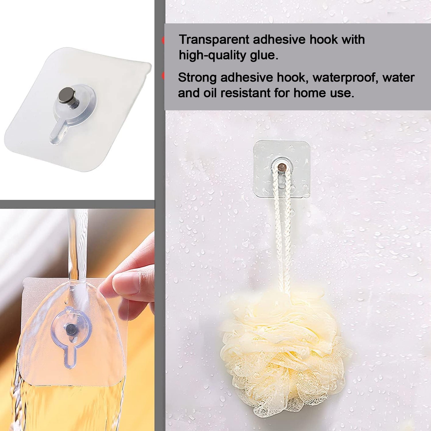 Multipurpose Adhesive Damage-free Photo Frame Wall Hooks (1 Pc) Wukusy