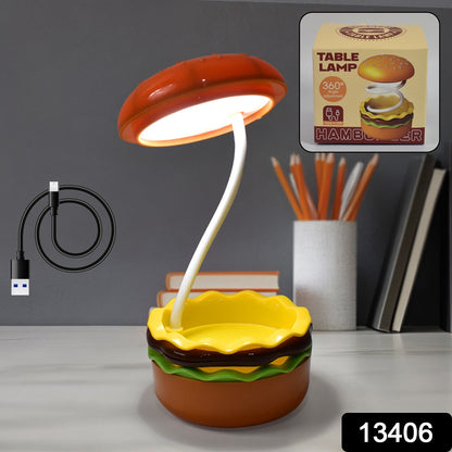 Burger Delight Folding Led Night Lamp (1 Pc) Wukusy