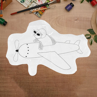 Multicolour Colour-your-own Inflatable Animals With 6pcs Colored Pen Markers (1 Set) Wukusy