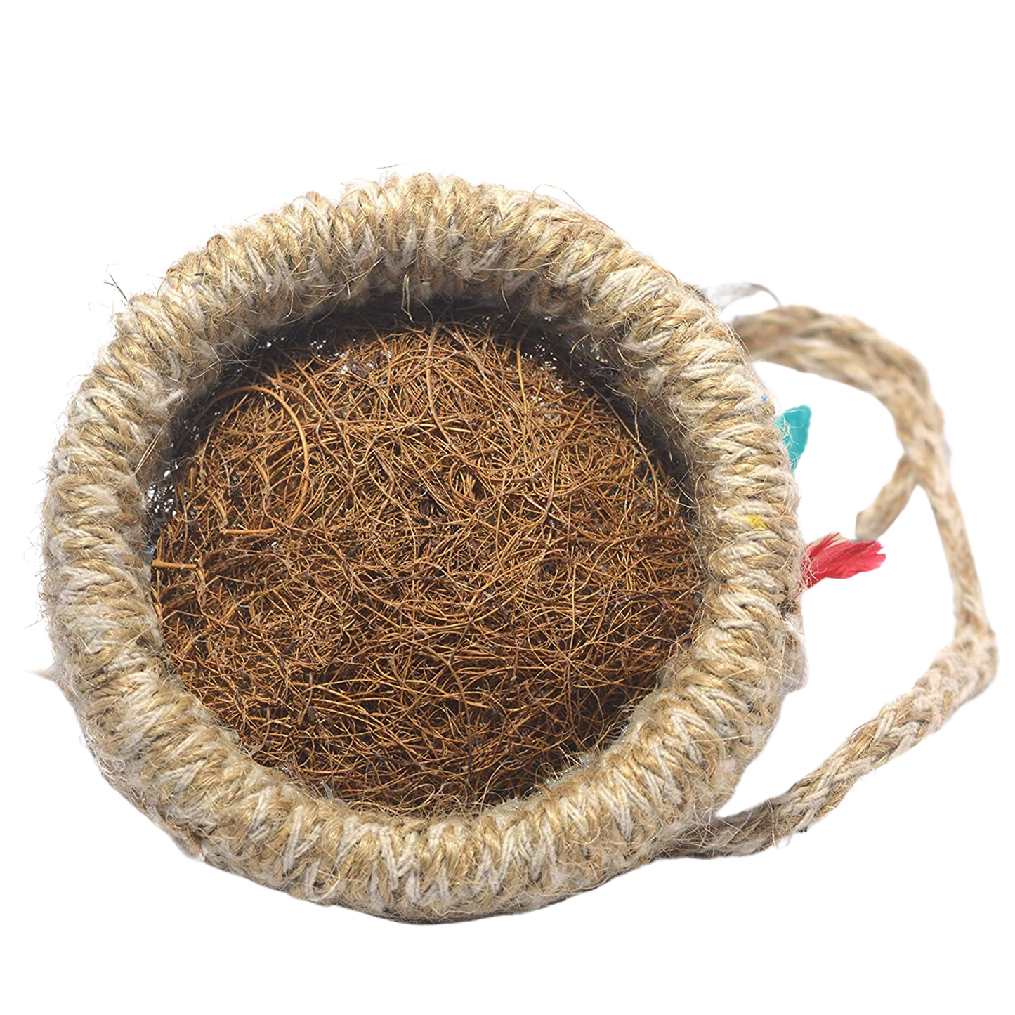 1731 Artificial Jute Hanging Birds Nest Jhumar Chidiyan Ka Ghosla Wukusy