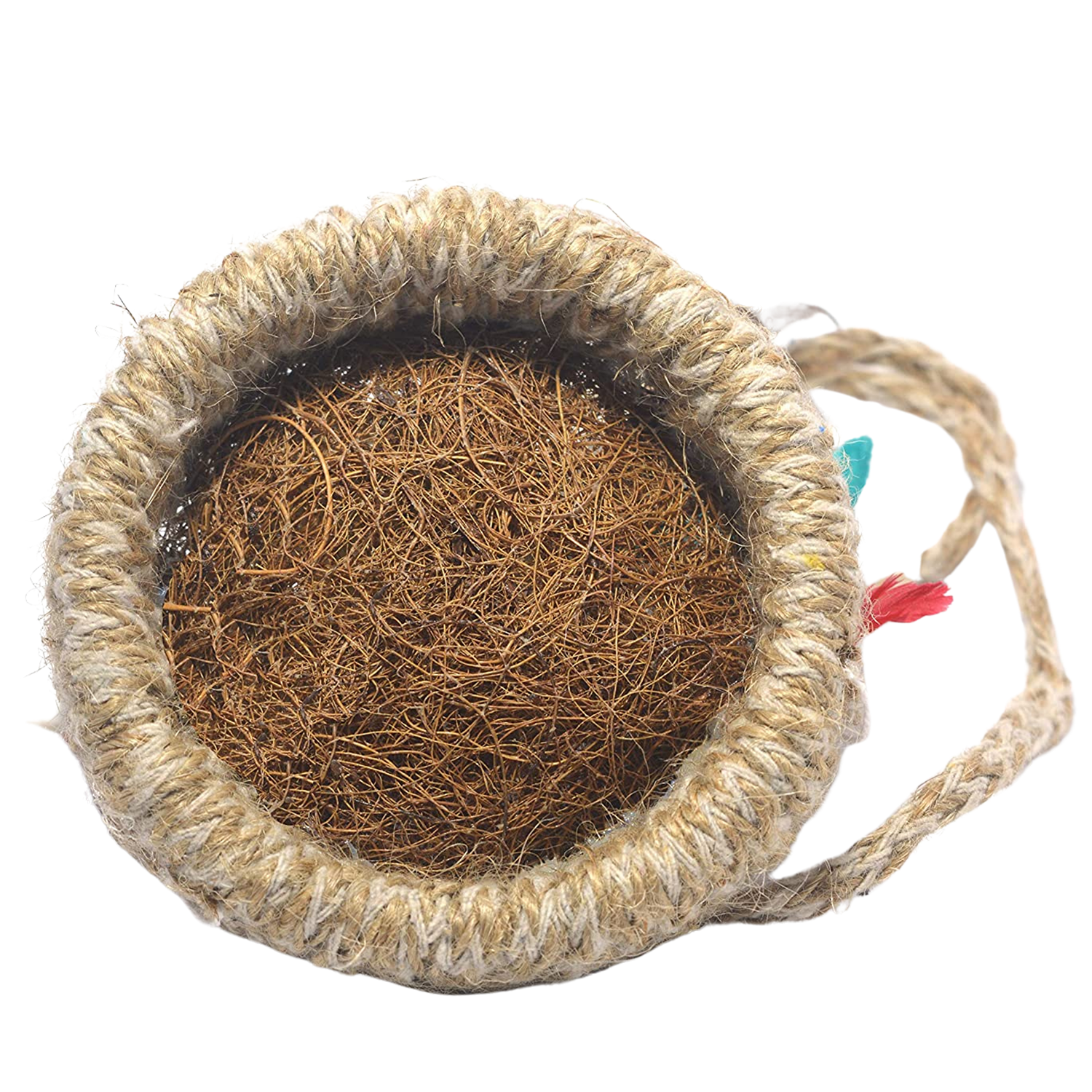 1731 Artificial Jute Hanging Birds Nest Jhumar Chidiyan Ka Ghosla Wukusy