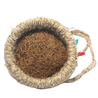 1731 Artificial Jute Hanging Birds Nest Jhumar Chidiyan Ka Ghosla Wukusy