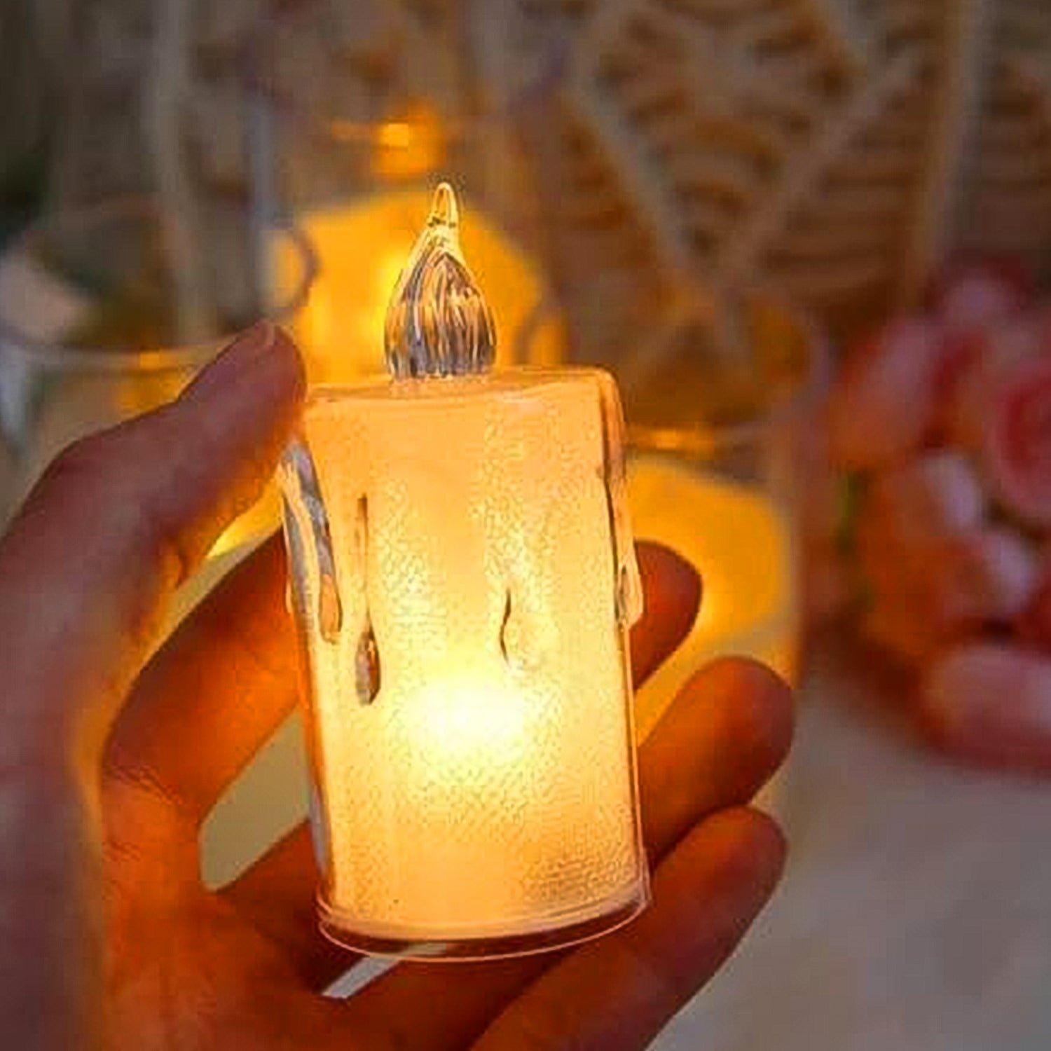 6240a Simple Candles For Home Decoration Crystal Candle Lights Wukusy