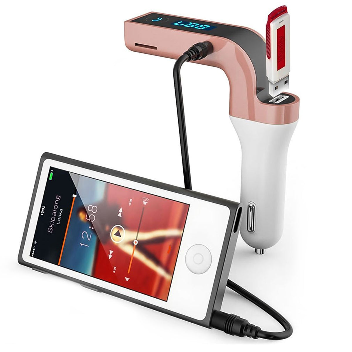 Car G7 With Turbo Charging Lcd Bluetooth Charger Fm Kit Mp3 Wukusy