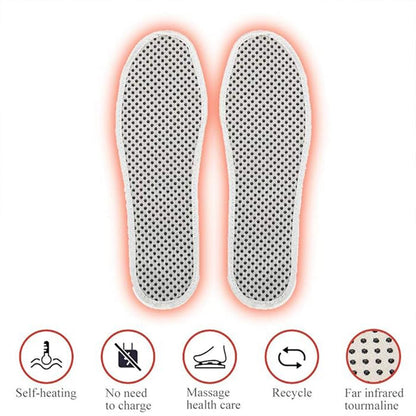 Massage Magnetic Self Heating Insole Shoe Heating Insole For Women Men - Unisex Warm Insole - Thermal Insoles - Tourmaline Self Heating Shoe Inserts - Warm Shoe Pad (1 Pair) Wukusy