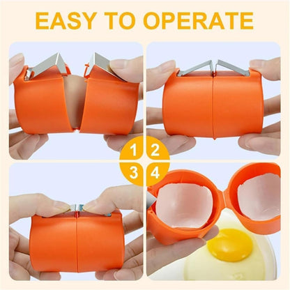 Egg Shell Opener Egg Cracker Tool For Raw Eggs Handheld (1 Pc) Wukusy