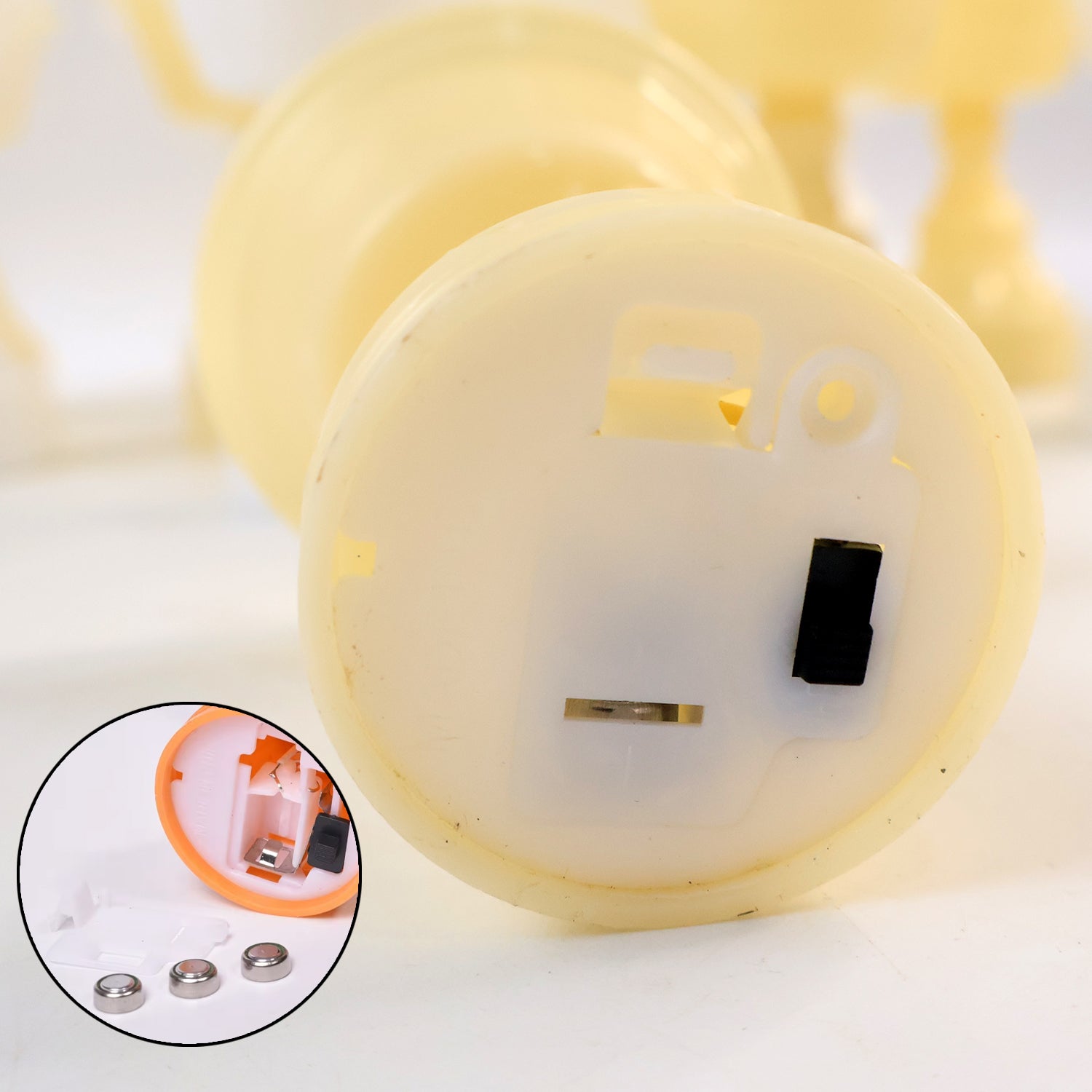 Set Of 12 White Water Sensor Led Diyas Wukusy