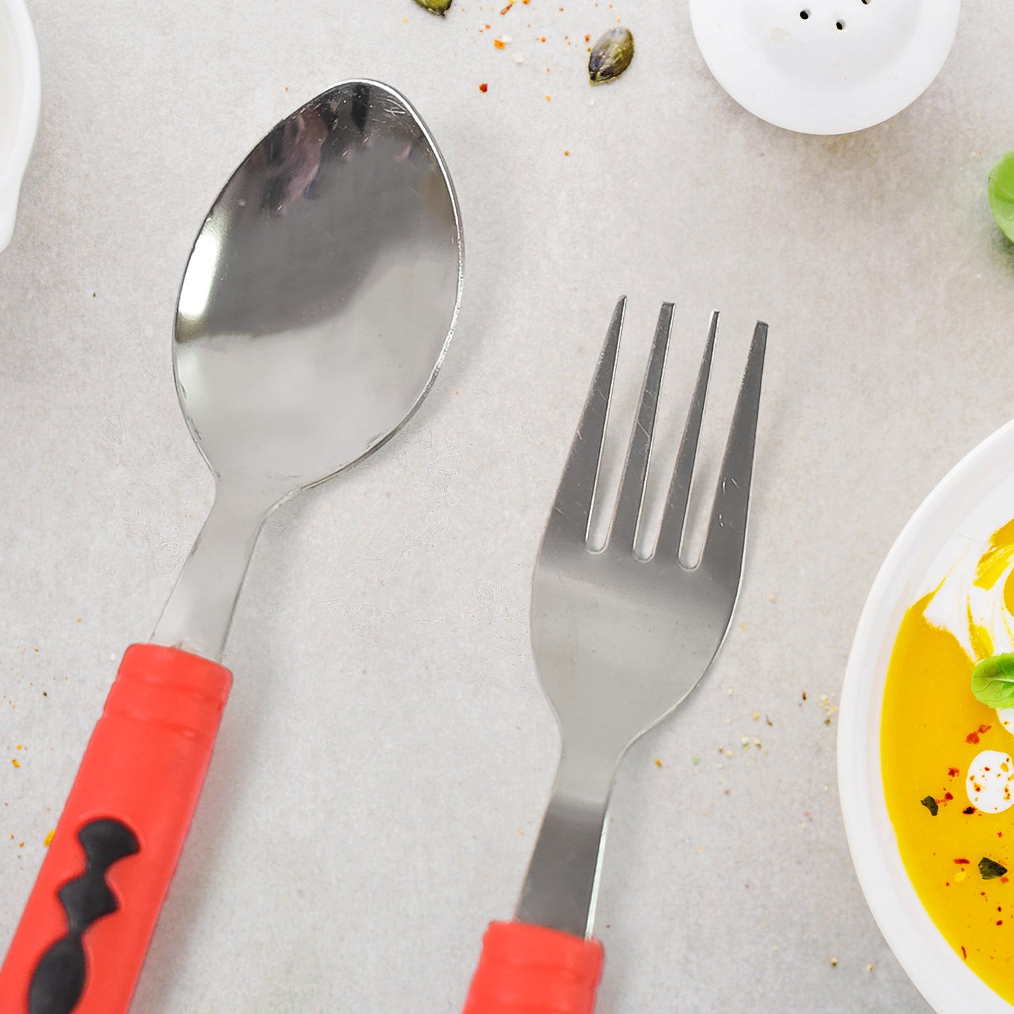 Classic Cutlery Set For Dining Table Stainless Steel 24-piece Set With Stand (1 Set Wukusy