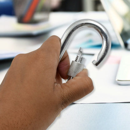 Snap Hook With Screw-stainless Steel Snap Hook Clip Heavy Duty Carabiner Clip (10100 Mm  1 Pc) Wukusy