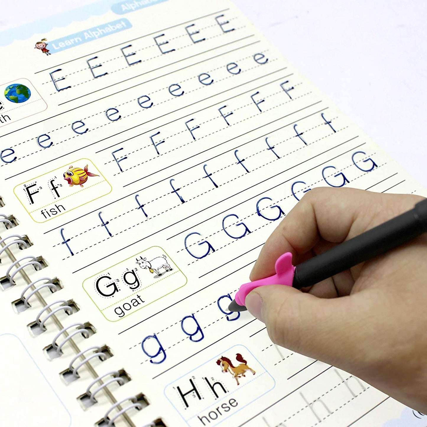 8075 4 Pc Magic Copybook Widely Used By Kids Childrens And Even Adults Also To Write Down Important Things Over It While Emergencies Etc. Wukusy