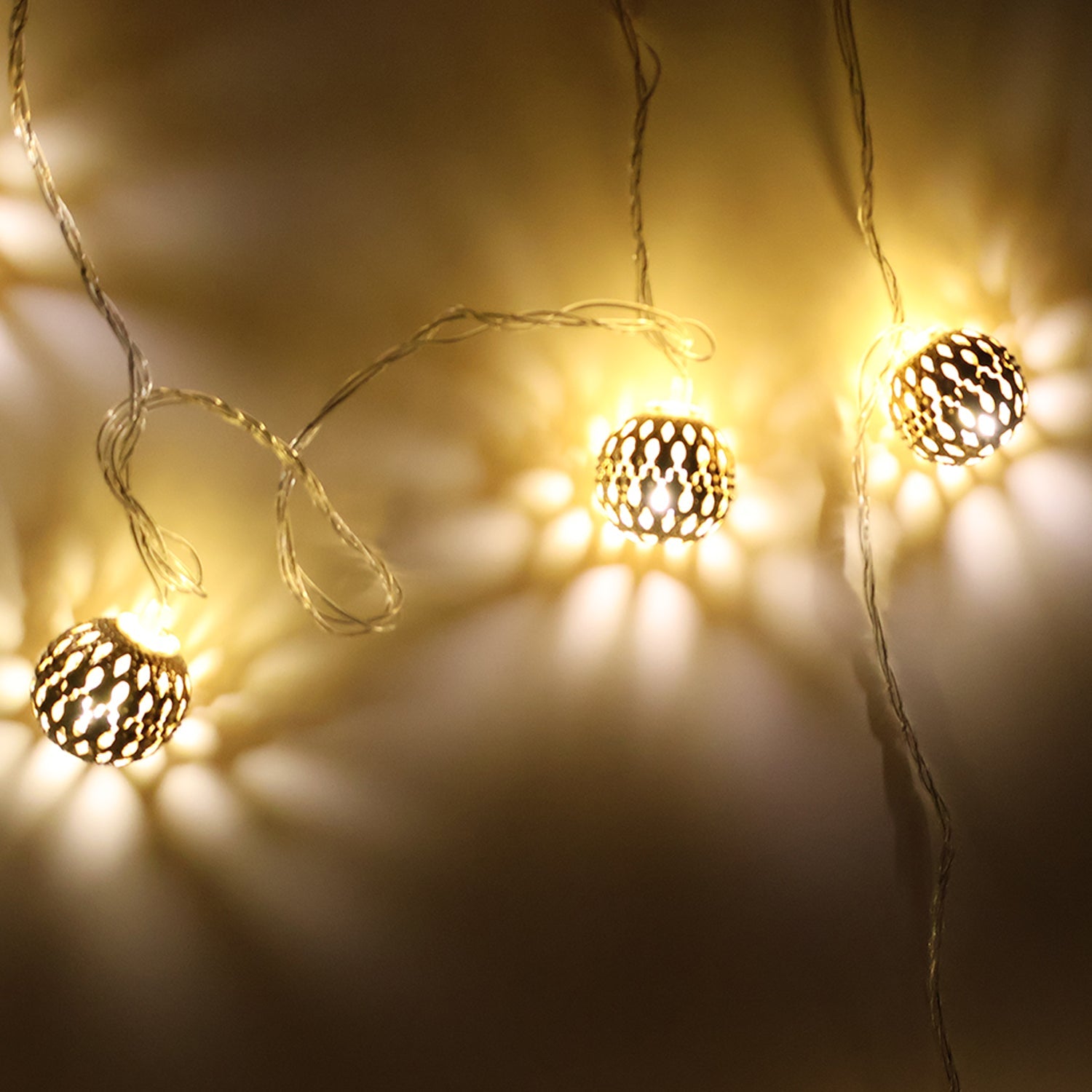Decorative Metal Ball Led String Light (3 Meter ) Wukusy