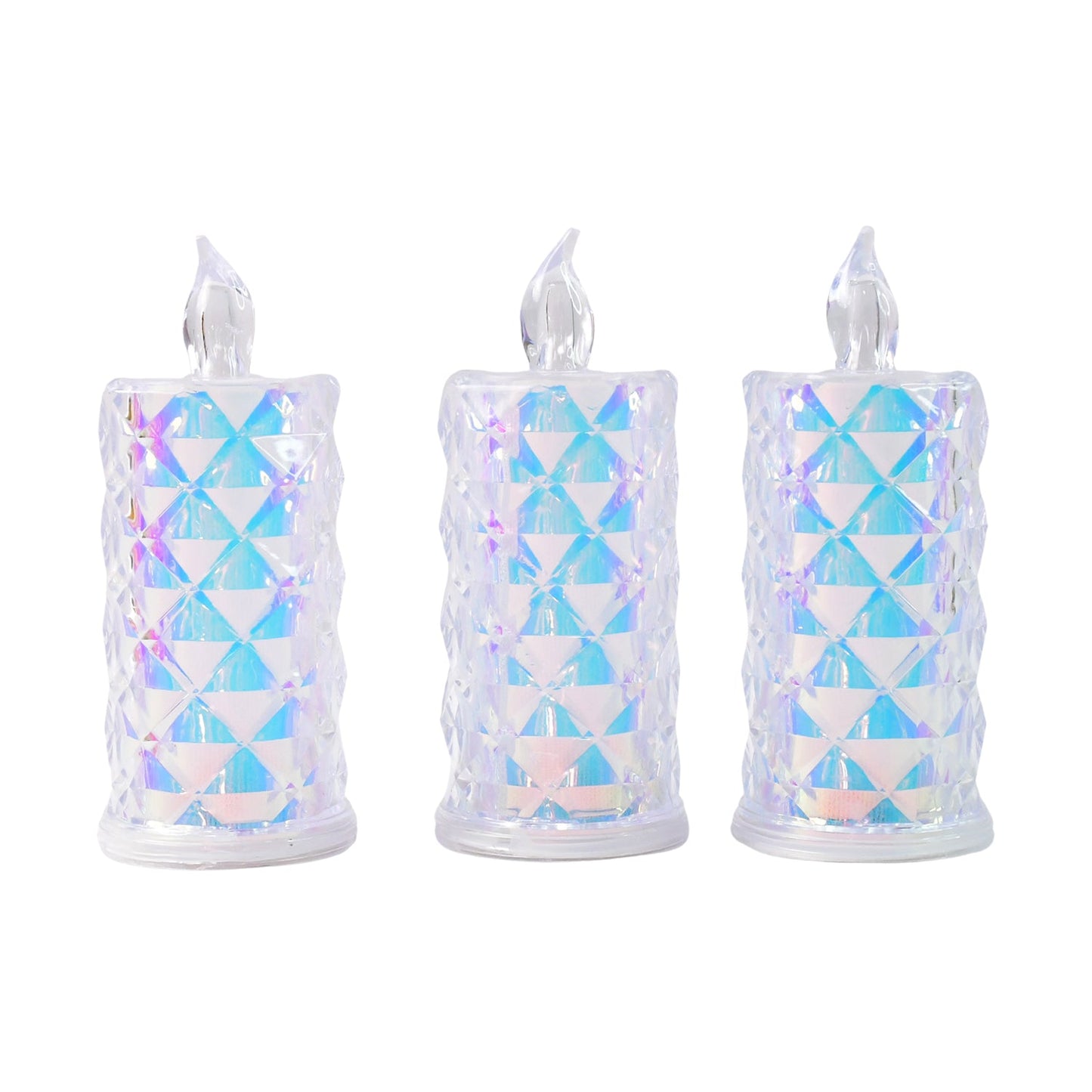 Led Flameless Decorative Candle Lights (3 Pc  Set) Wukusy