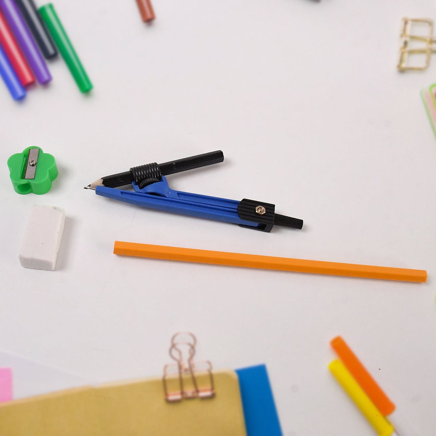 9 In 1 Stationery Set For School Student Office Draft Rulers Wukusy