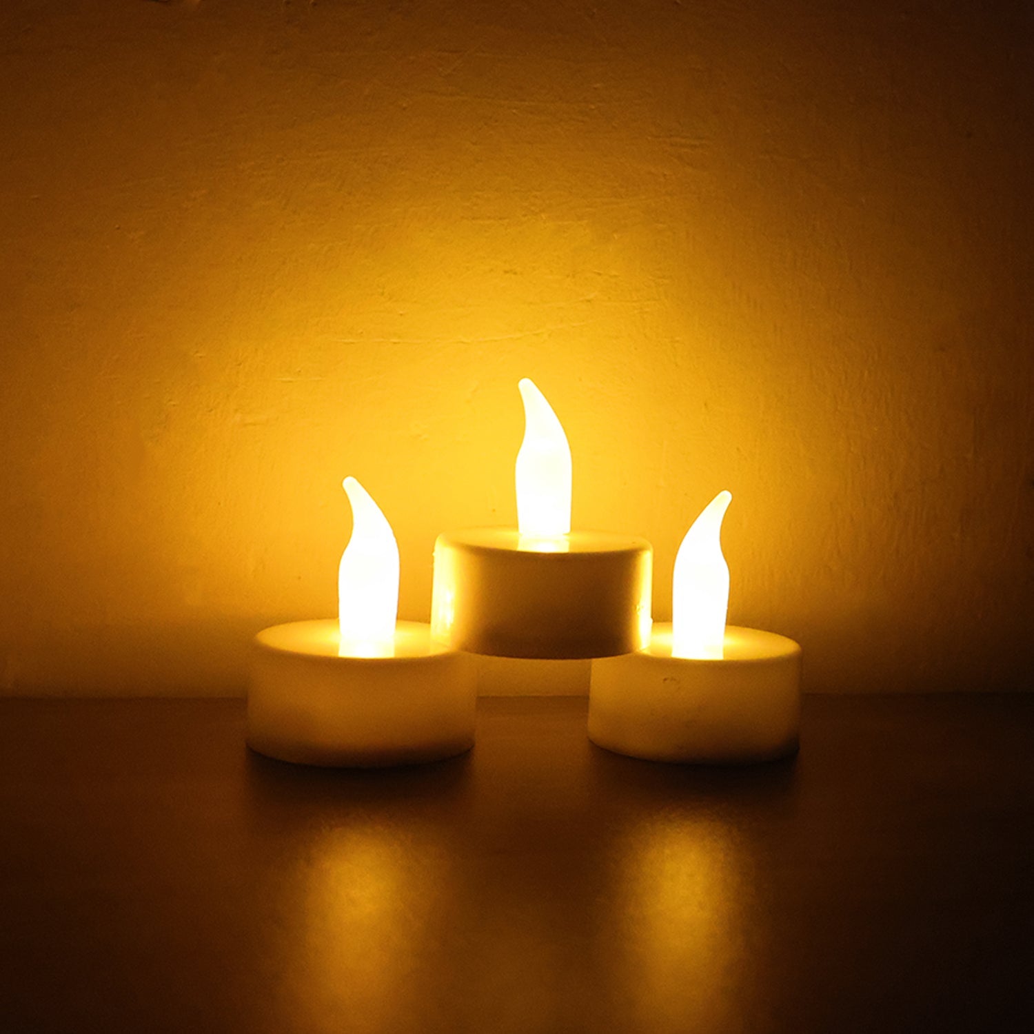 Led Flameless Tealight Candles Lights (6 Pc) Wukusy