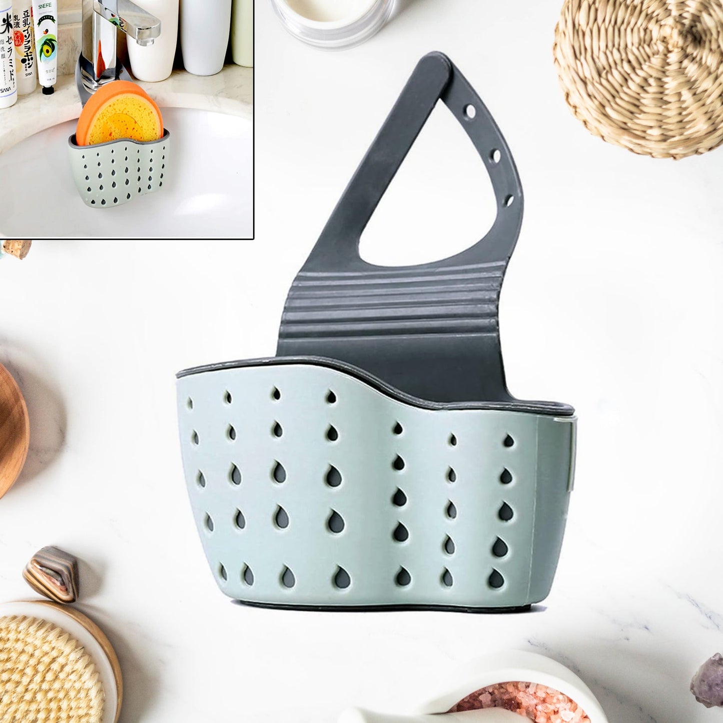 Multifunctional Kitchen Sink Organiser Kitchen Sink Caddy (1 Pc) Wukusy