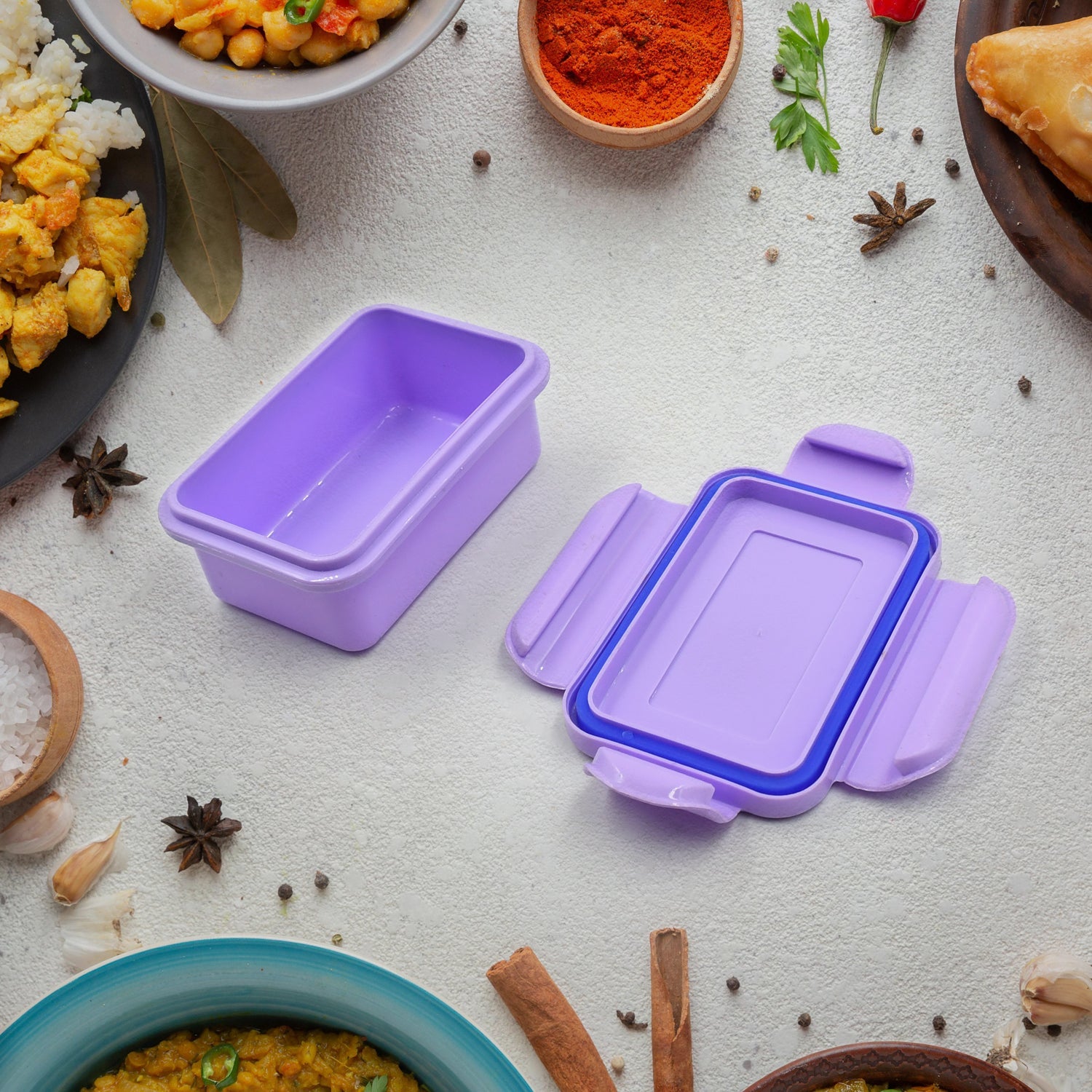 Lunch Box Plastic With Steel Plate Small Lunch Box High Quality Box For Kids School Customized Plastic Lunch Box For Girls  Boy Wukusy