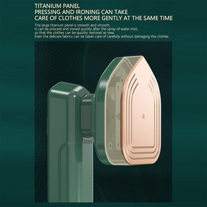 Mini Steam Iron Handheld Garment Steamer For Clothes - Portable Travel Household Ironing Machine Fast Heat Up Powerful Steam Compact Design For Travel And Home Quilting Sewing Iron Useful Gifts For Family Members Friends Birthday (1 Pc) Wukusy