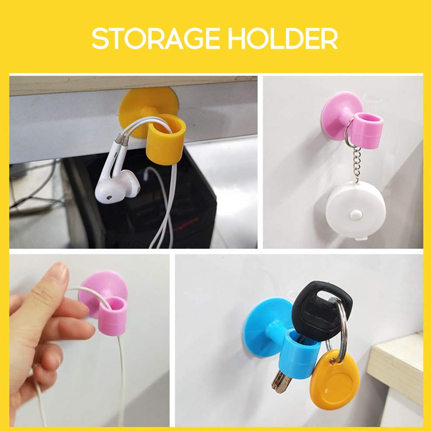 1442 Door Stopper Mini Anti-collision Silicone Door Handle Crash Pad Wukusy