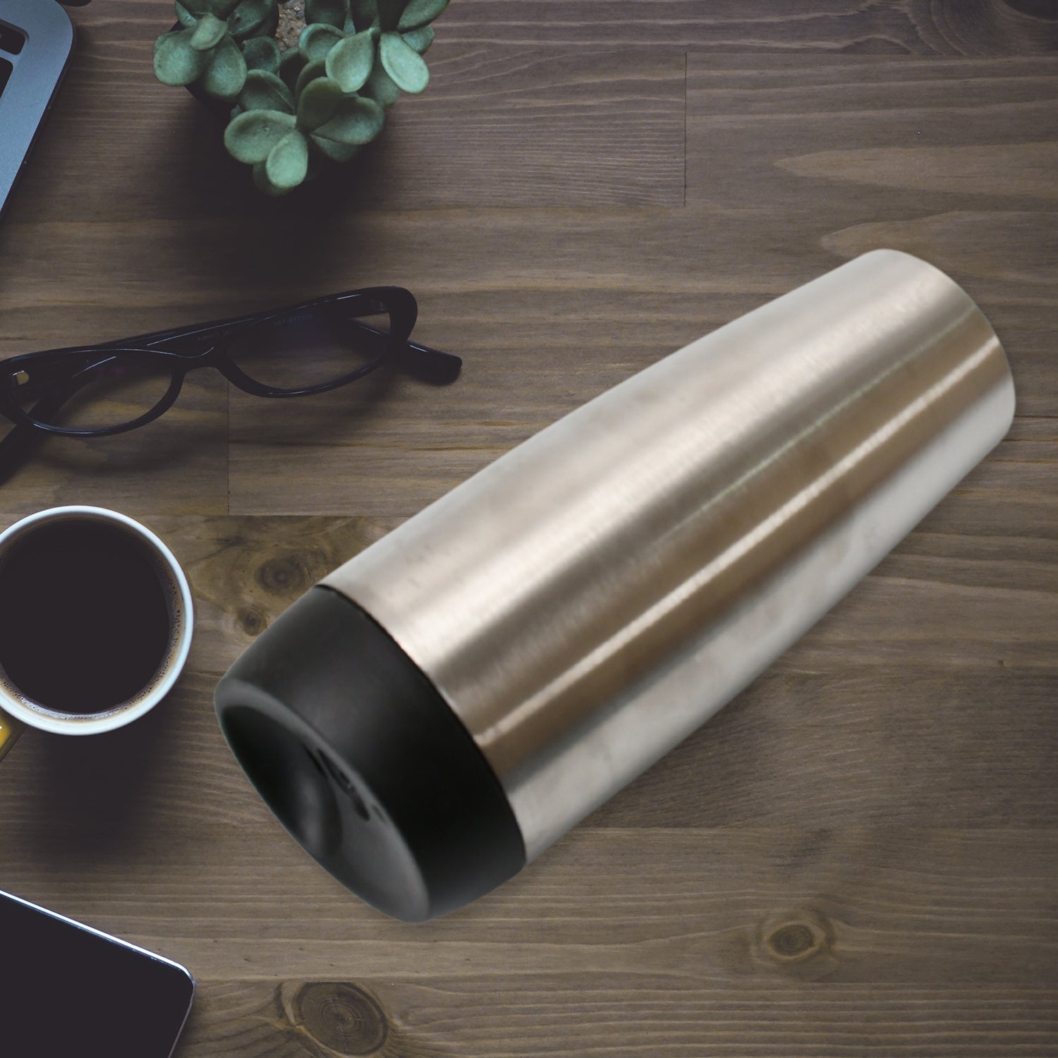 Stainless Steel Vacuum Insulated Coffee Cups Double Walled Travel Mug Car Coffee Mug With Leak Proof Lid Reusable Thermal Cup For Hot Cold Drinks Coffee Tea (850ml Approx) Wukusy