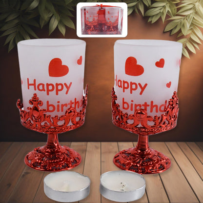 Tealight Holder Stylishly Shaped Candle Diya Stand Plastic Beautiful Design Festival (2 Pc  Mix Design) Wukusy