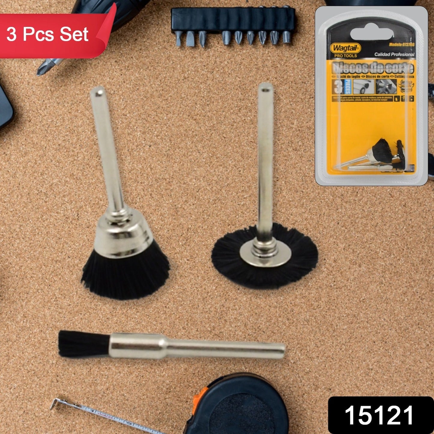 Brass Wire Wheels 3 Pcs Brass Wire Wheels Rust Removal Tool Wukusy