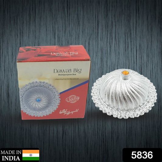 5836 Multipupose Box Dry Fruit Set Box With Lid  Mukhvas Storage Serving Boxdry Fruit Box For Kitchen Storage Home Decor Best Gift For Birthday (1 Pc) Wukusy