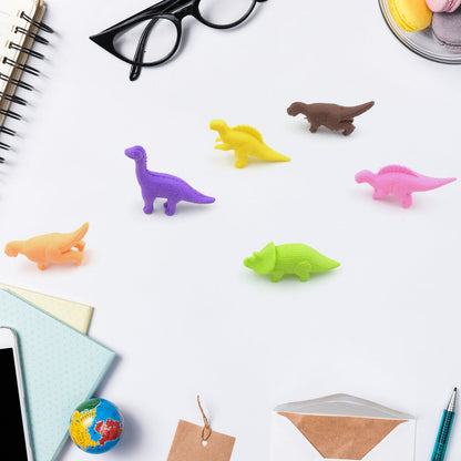 4118 Dinosaur Shaped Erasers Animal Erasers For Kids Dinosaur Erasers Puzzle 3d Eraser Mini Eraser Dinosaur Toys Desk Pets For Students Classroom Prizes Class Rewards Party Favors (6 Pcs Set ) Wukusy