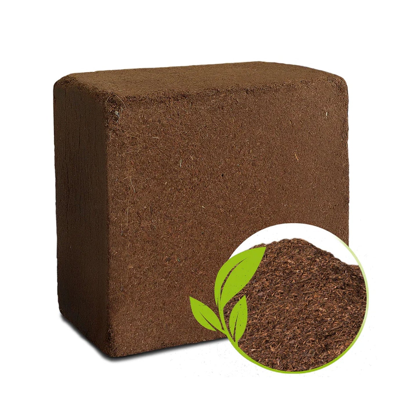 Cocopeat Block Organic Fertilizer And Soil Manure Potting Mixture For Home Gardening And Potted Plants (1 Kg.) Wukusy