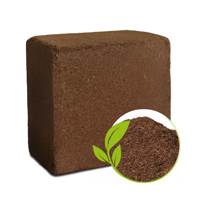 Cocopeat Block Organic Fertilizer And Soil Manure Potting Mixture For Home Gardening And Potted Plants (1 Kg.) Wukusy