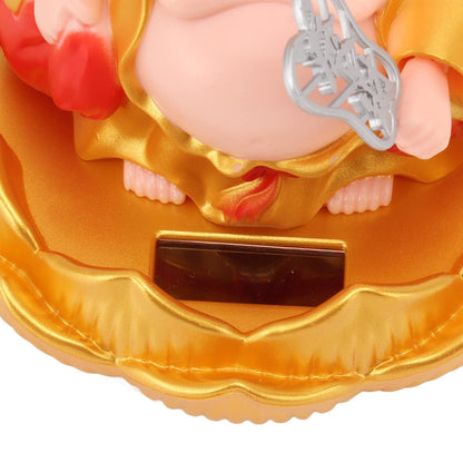Solar Power Moving Buddha Car Ornament (1 Pc) Wukusy