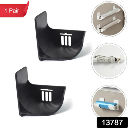 Trash Bag Holder Wall Mounted Trash Bags Storage Rack (1 Pair) Wukusy