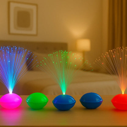 Fiber Optic Led Night Lamps Set (12 Pc) Wukusy