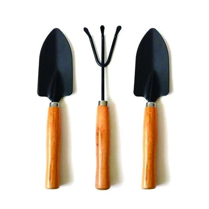 Small Sized Hand Cultivator Small Trowel Garden Fork (Set Of 3) Wukusy