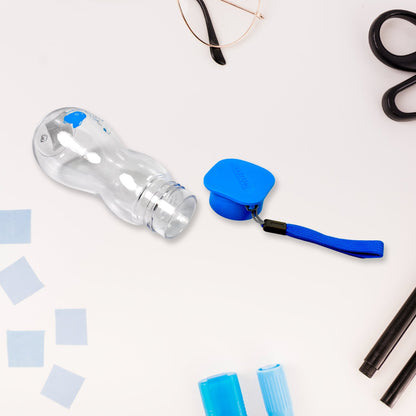 Transparent Travel Portable Water Bottle With Carry Straps (280 Ml  1 Pc) Wukusy