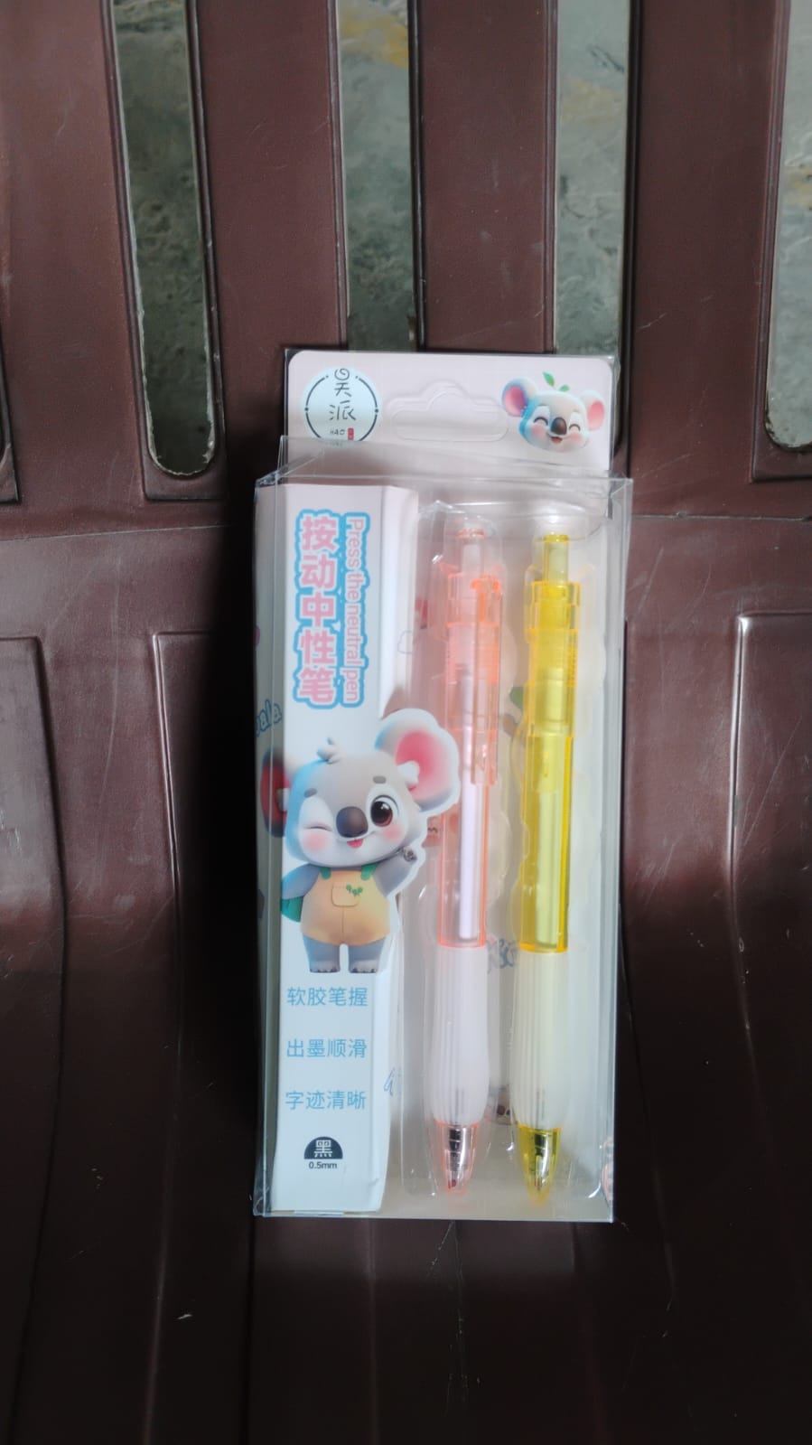 Lightweight Ball Point Pen Smooth Writing Black Ball Pens (2 Pc Set) Wukusy