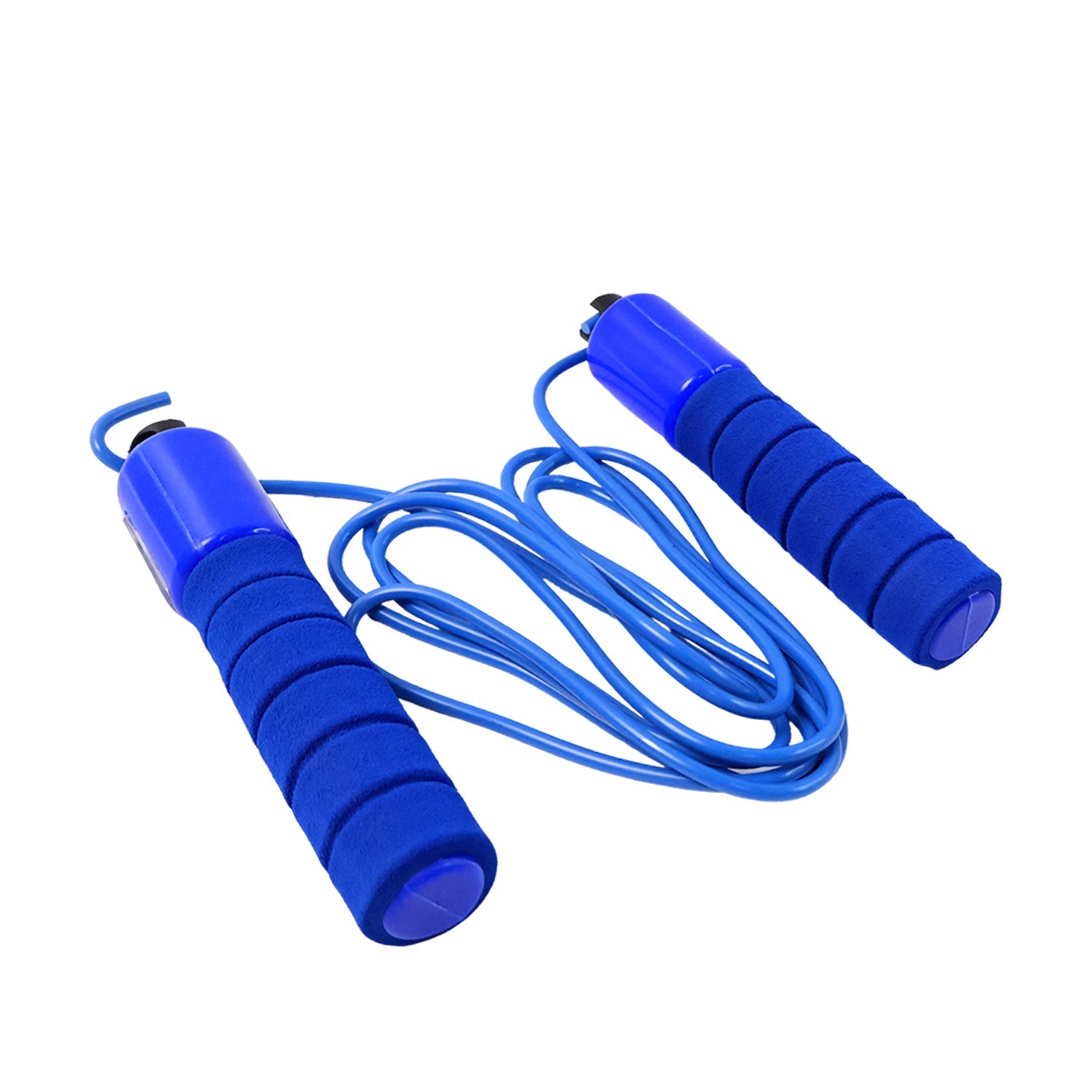 Adjustable Skipping Rope With Digital Jump Counter And Foam Grip Handles (1 Pc) Wukusy