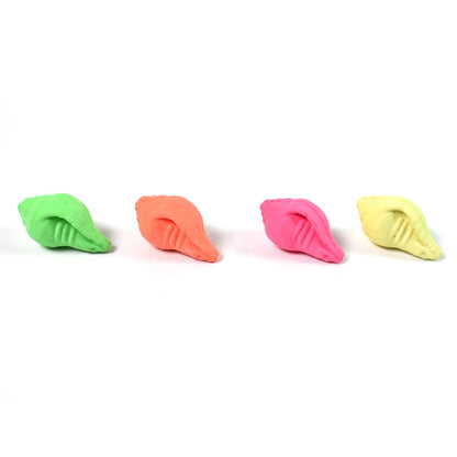 Shankh Shape Eraser Rubber (1 Pc  Mix Colour  Design) Wukusy