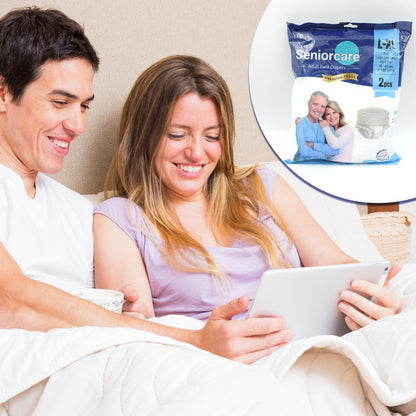 Large - Extra Large Senior Care Adult Pull Up Diaper Pants (Waist Size (90-140 Cm  35 -55 Inch) Adult Diapers  ( Large - Extra Large L-xl2pc) Wukusy