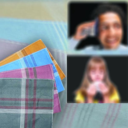 1532 Mens King Size Formal Handkerchiefs For Office Use - Pack Of 12 Wukusy