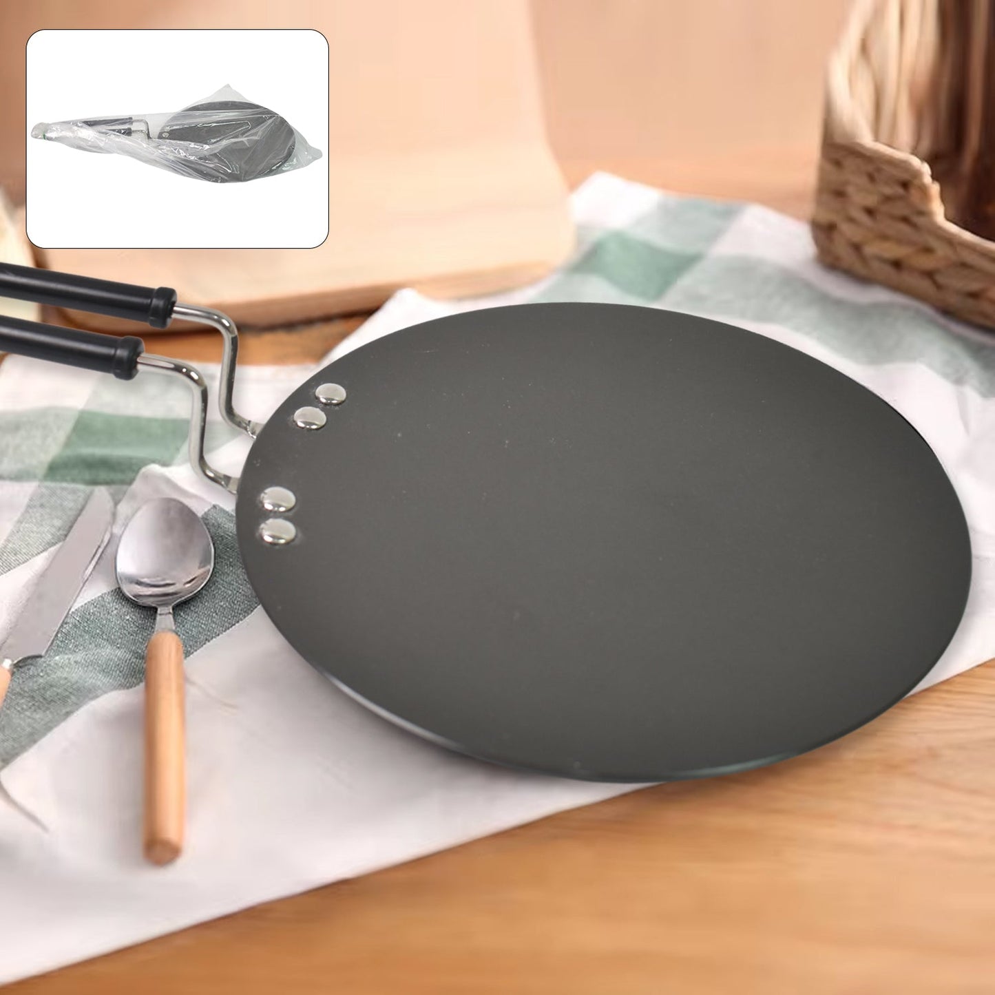Multi Purpose Aluminium Roti Tawa (9 Inch) Wukusy