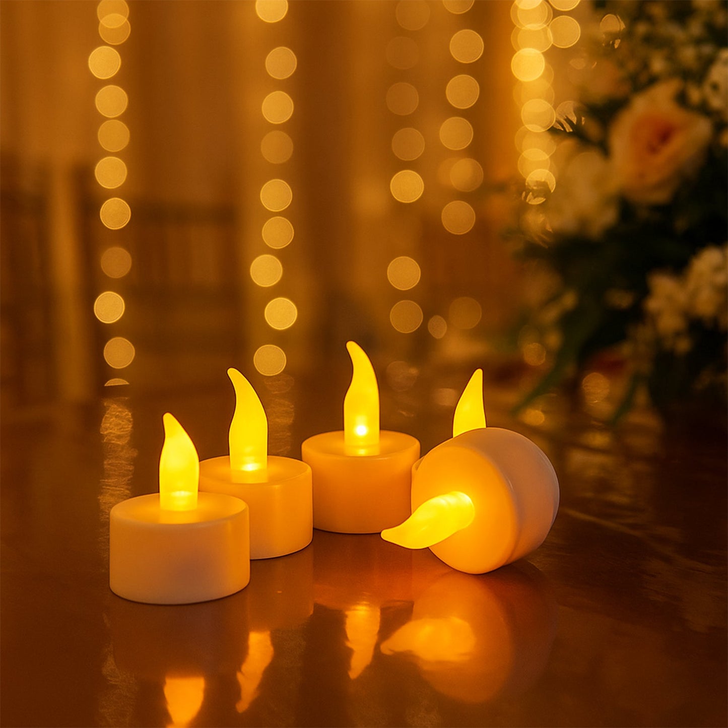 Led Flameless Tealight Candles Lights (6 Pc) Wukusy