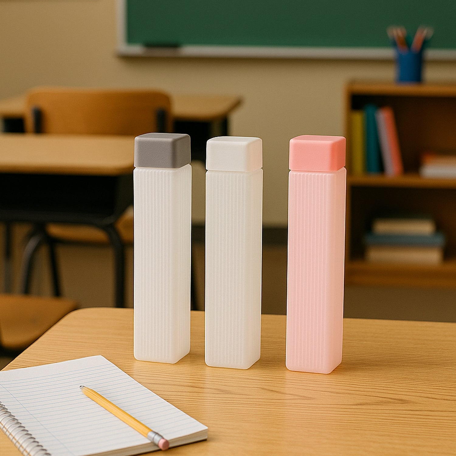 Bpa Plastic Leakproof Hydration Water Bottles (6 In 1) Wukusy