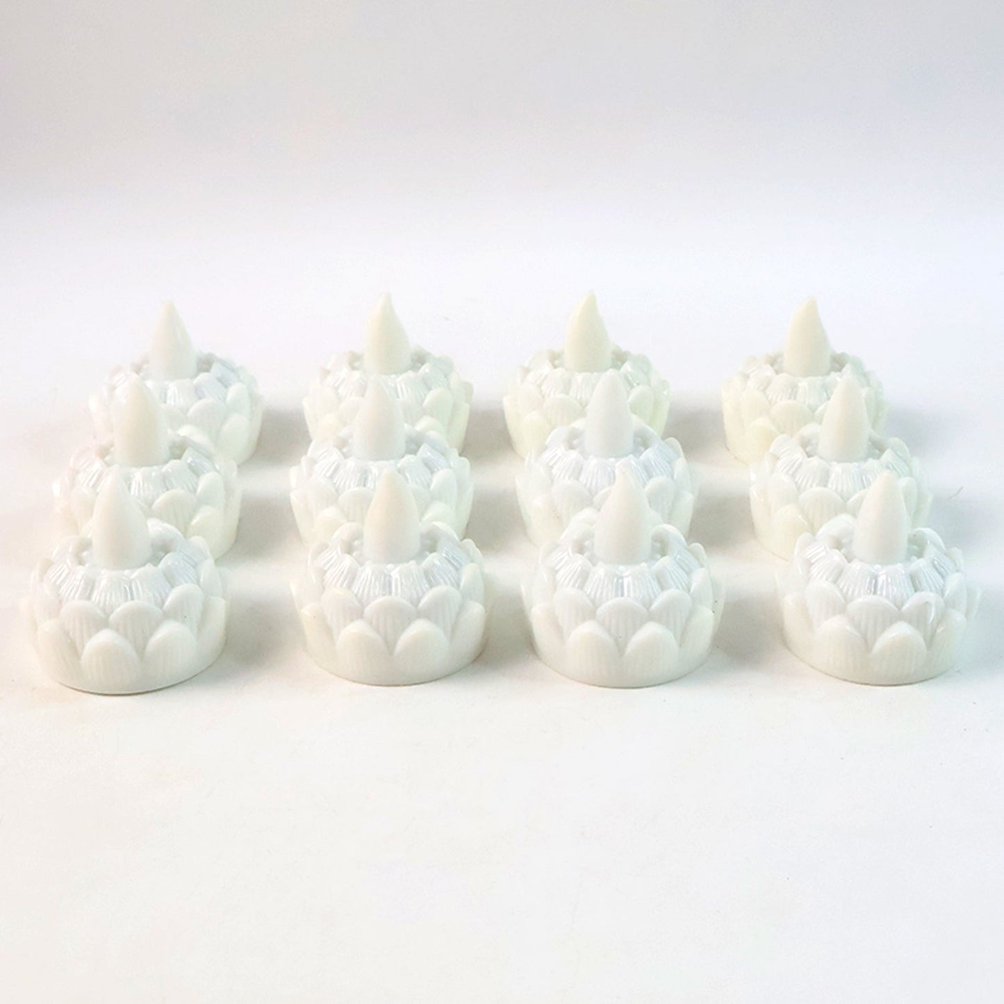 Led Floating Lotus Water Sensor Candles (12 Pc) Wukusy